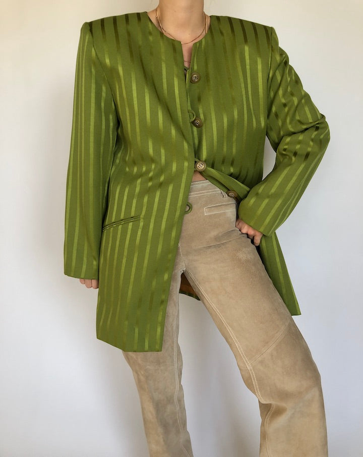 VINTAGE GREEN BLAZER 322