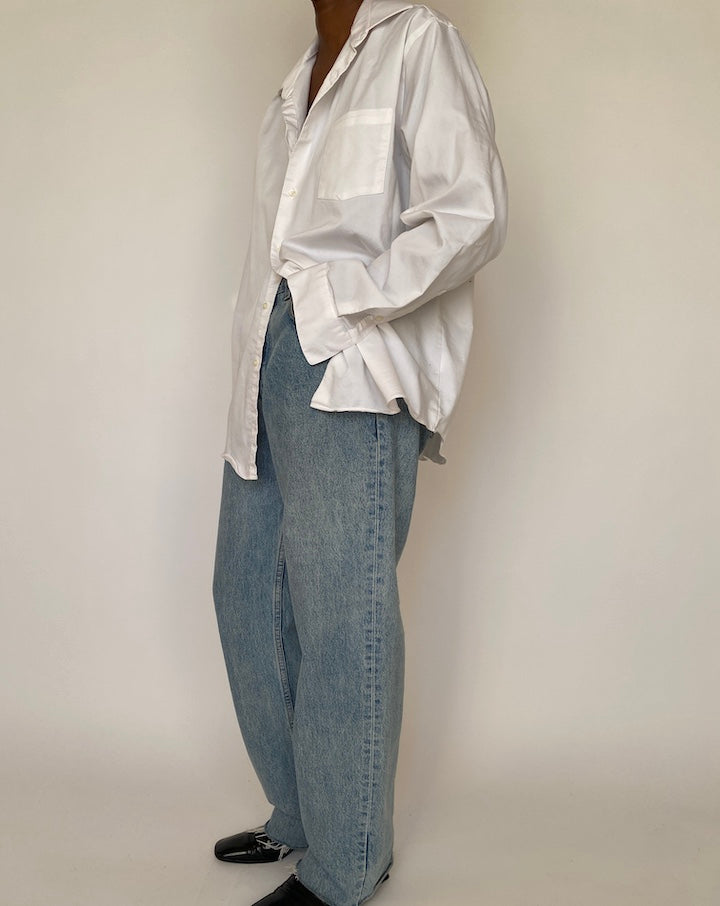 VINTAGE WHITE OVERSIZED SHIRT 4246
