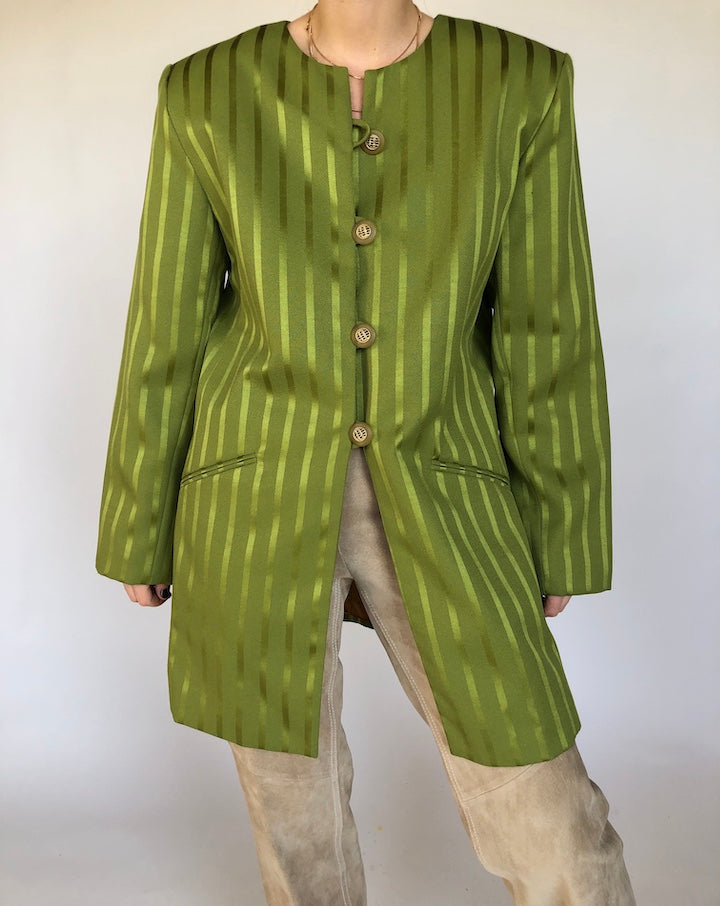VINTAGE GREEN BLAZER 322