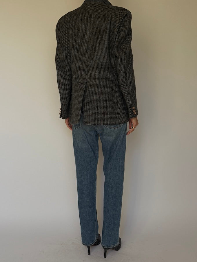 Vintage Houndstooth Blazer 6621