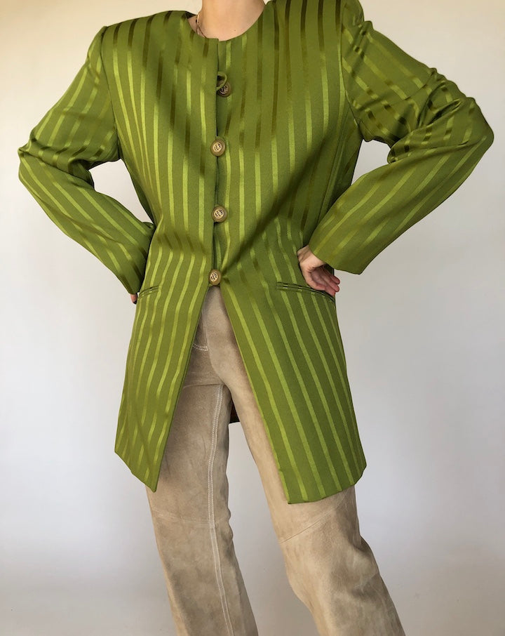 VINTAGE GREEN BLAZER 322