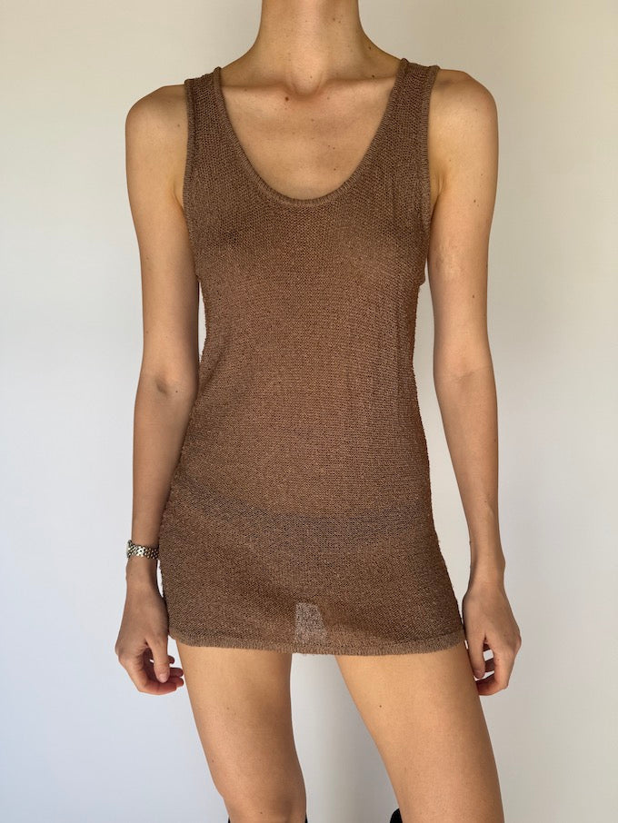 VINTAGE KNIT MINI DRESS 6027