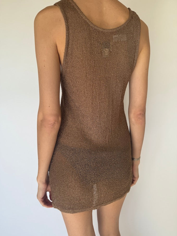 VINTAGE KNIT MINI DRESS 6027