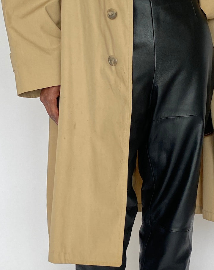 Vintage Long Oversized Beige Coat 4503