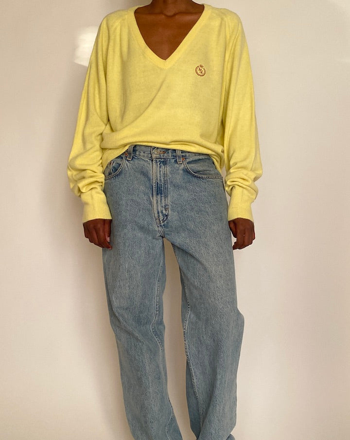 VINTAGE YELLOW SWEATER 4295