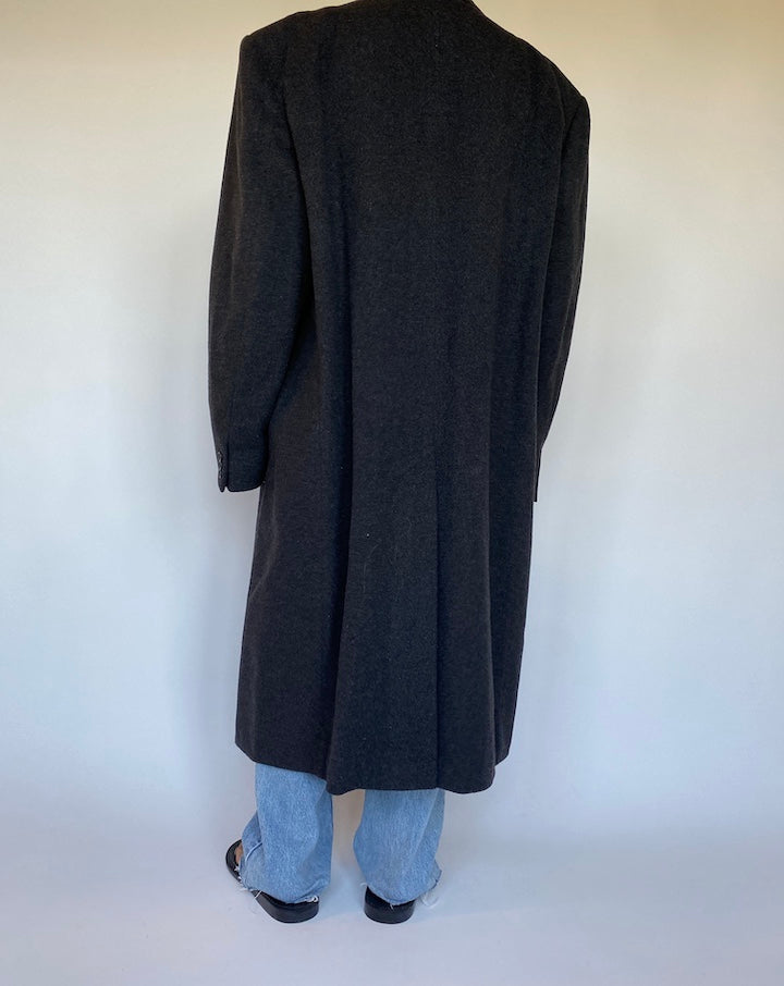 VINTAGE GREY LONG COAT 1490
