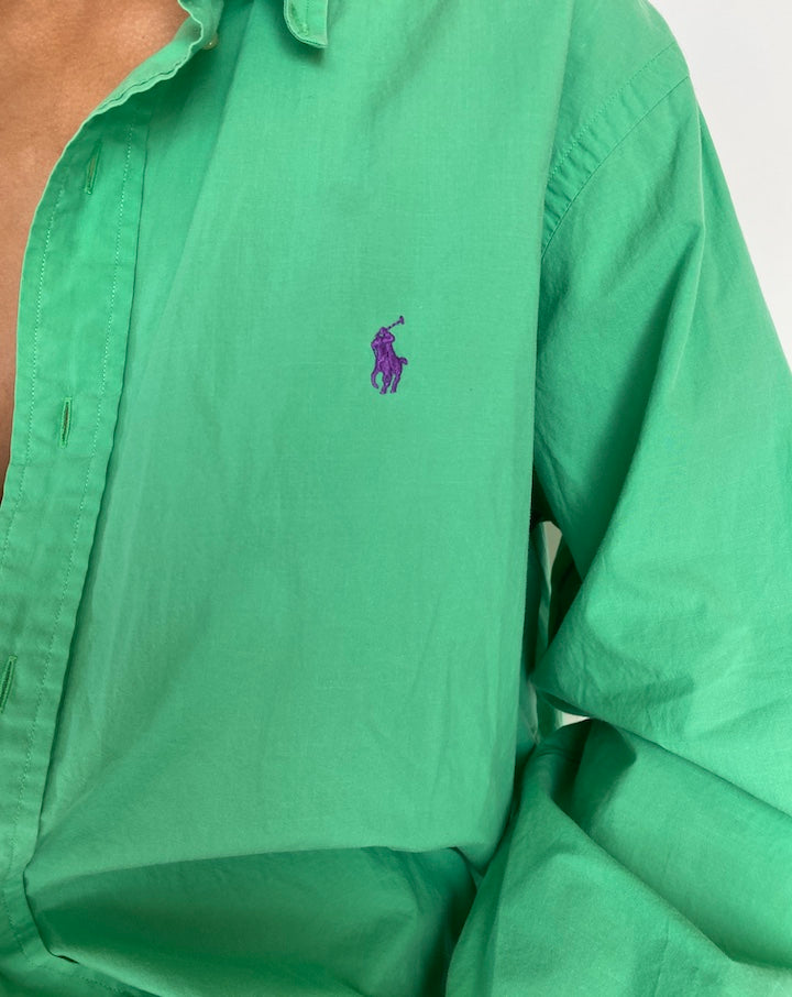 VINTAGE GREEN RALPH LAUREN SHIRT 2820