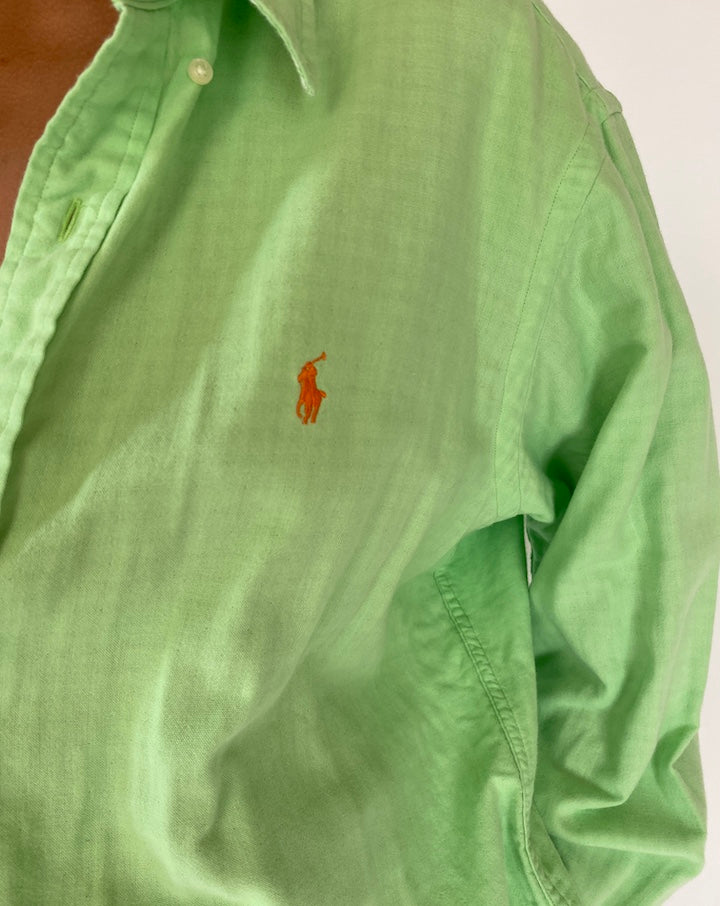 VINTAGE LIGHT GREEN RALPH LAUREN SHIRT 2305
