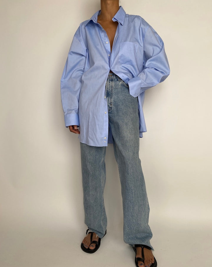 VINTAGE BLUE OVERSIZED SHIRT 2822