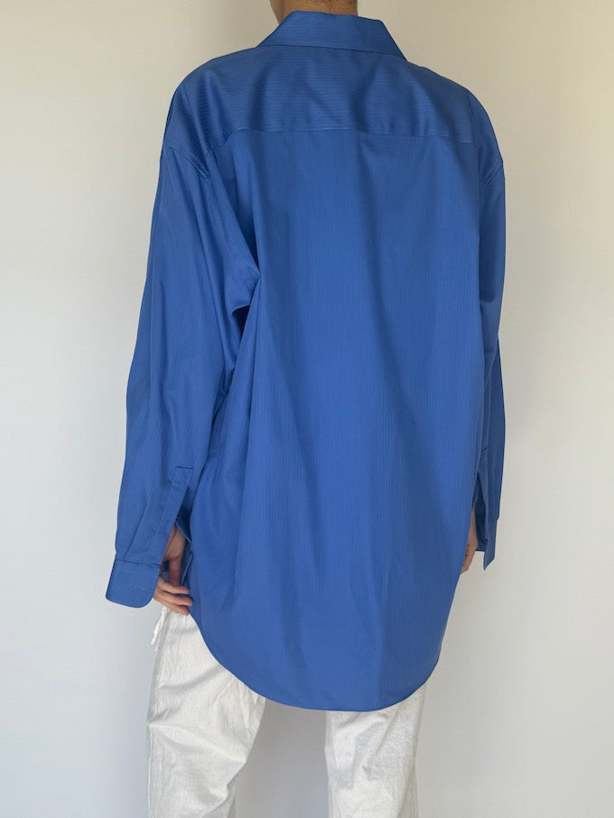 Vintage light striped shirt blue 5957