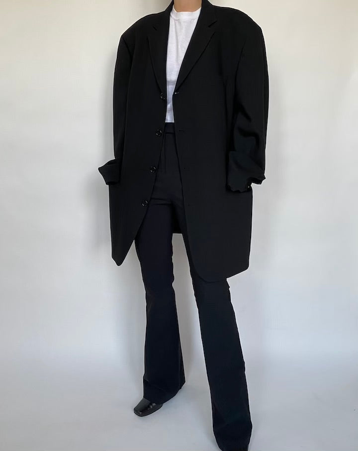 VINTAGE OVERSIZED BLACK BLAZER 451
