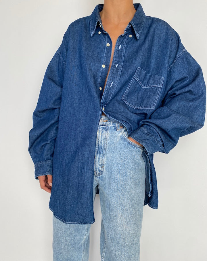 VINTAGE OVERSIZED DENIM SHIRT 2825
