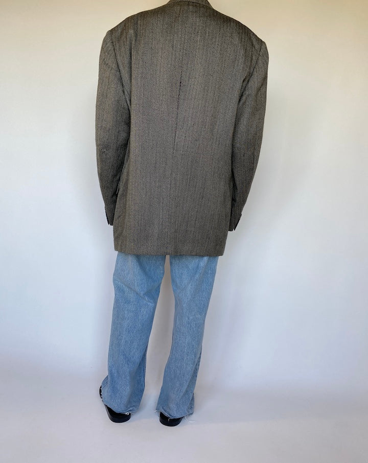 VINTAGE ALPACA AND SILK BLAZER 1498