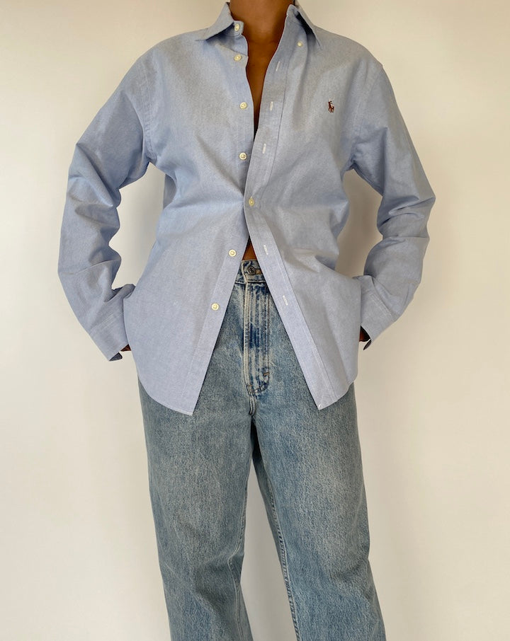 VINTAGE LIGHT BLUE RALPH LAUREN SHIRT 2311