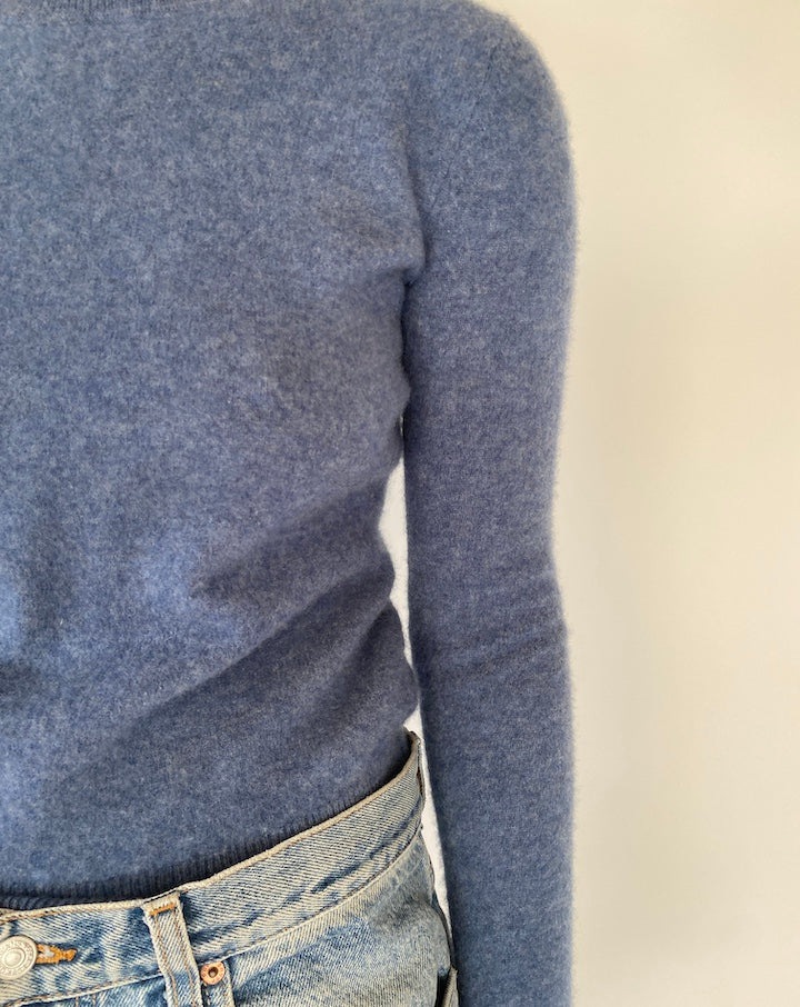 VINTAGE BLUE CASHMERE SWEATER 2312