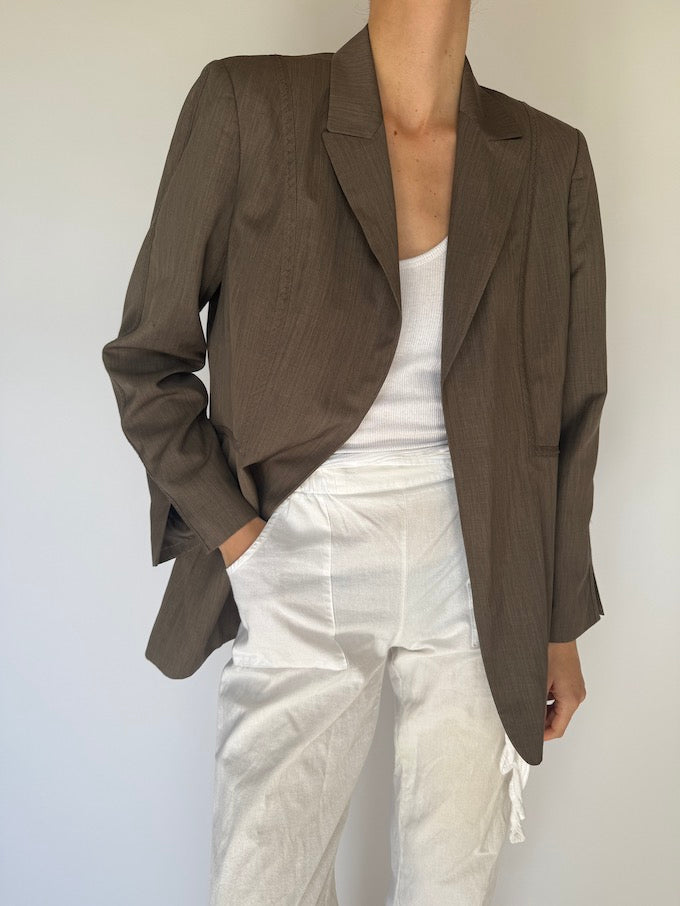 VINTAGE BLAZER BROWN 5968