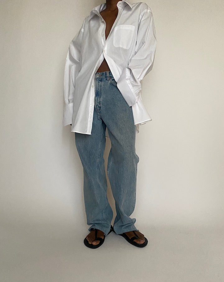 VINTAGE WHITE OVERSIZED SHIRT 4305