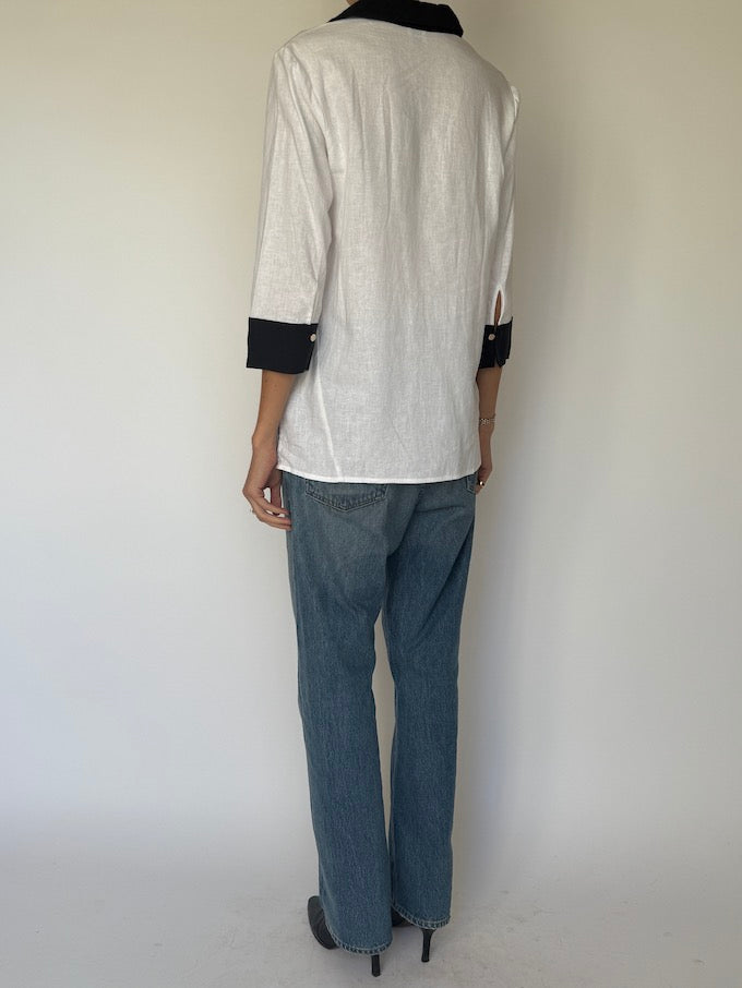 Vintage Tunic in a Linen-Blend 6261