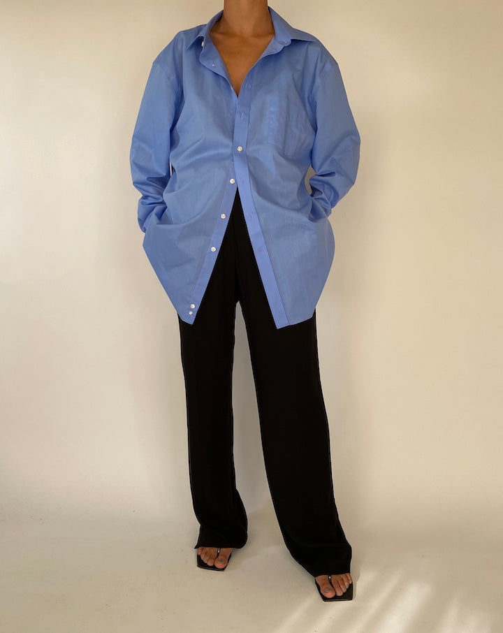 VINTAGE OVERSIZED BLUE SHIRT 2322