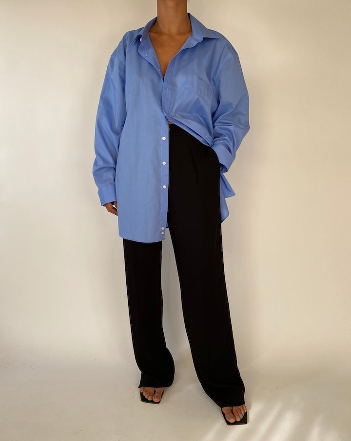 VINTAGE OVERSIZED BLUE SHIRT 2322