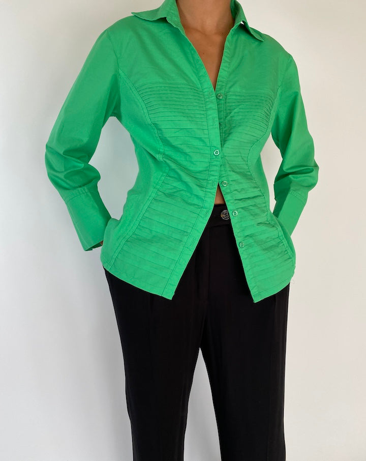 VINTAGE GREEN SHIRT 2323