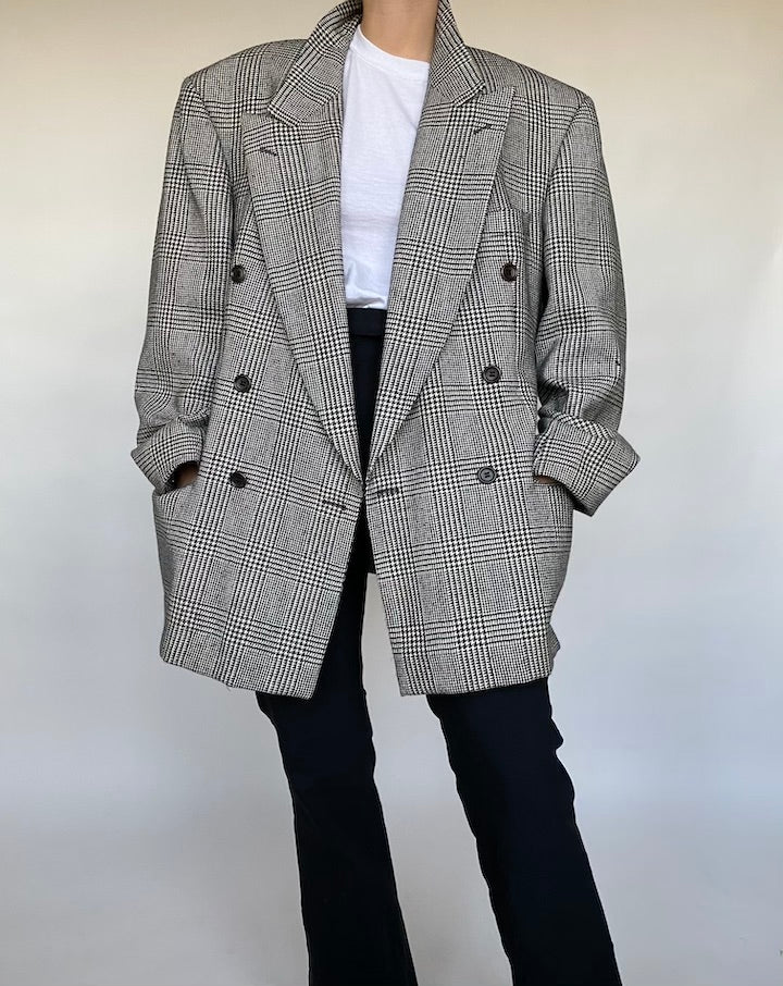 VINTAGE DOUBLE BREASTED BLAZER 053