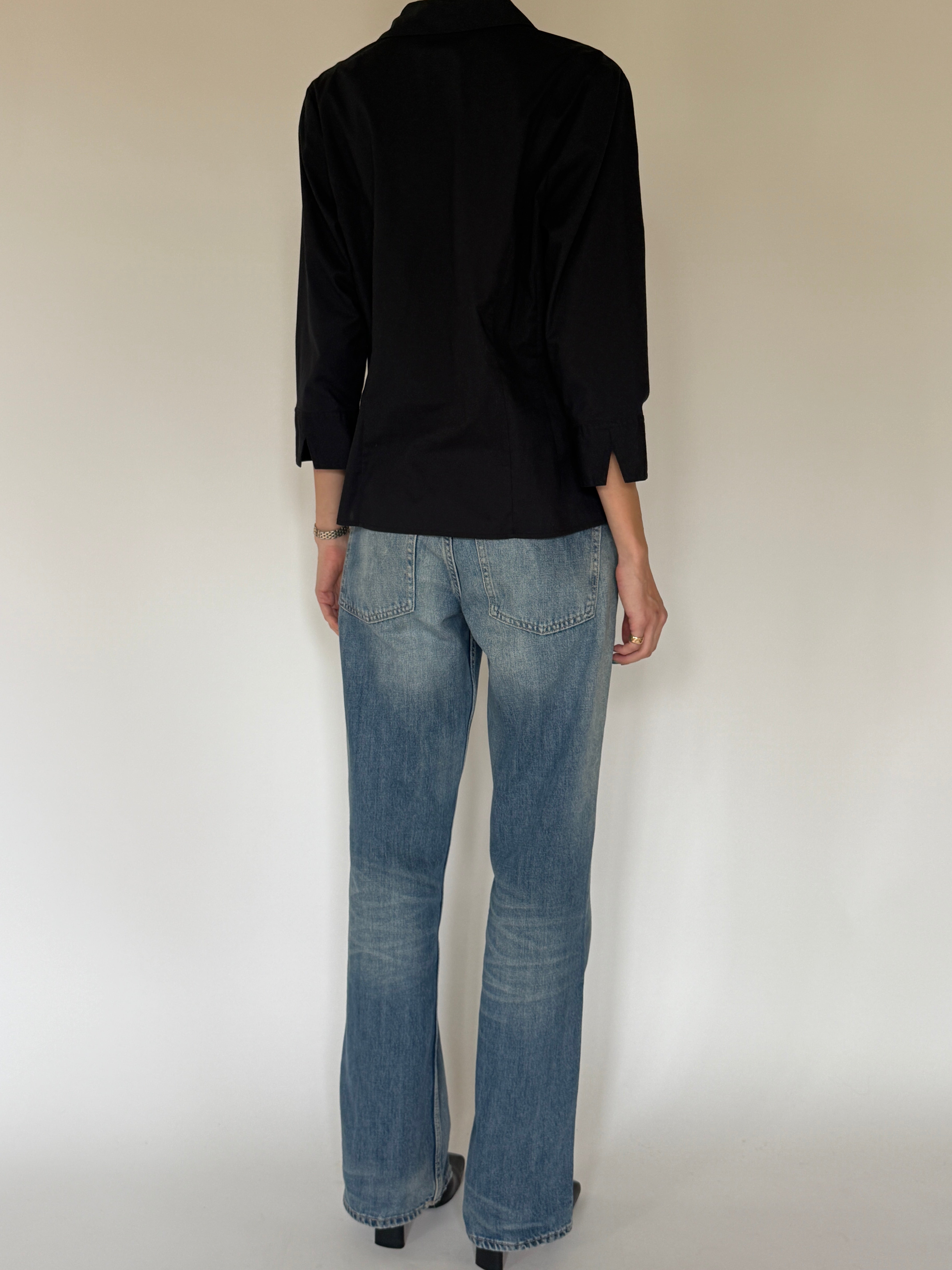 Vintage black classic shirt back detail