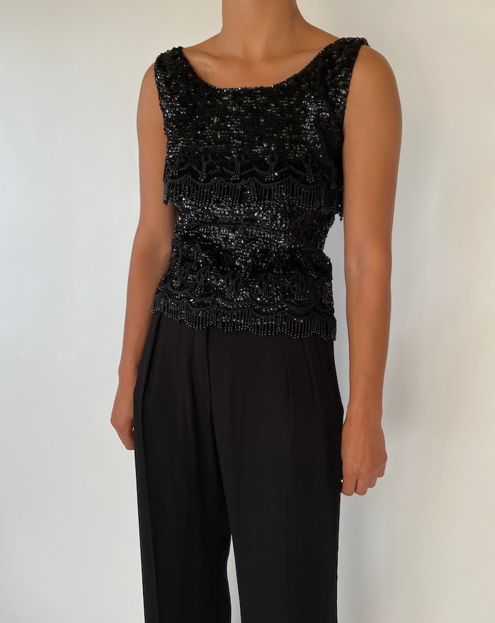 VINTAGE SEQUIN TOP 2327