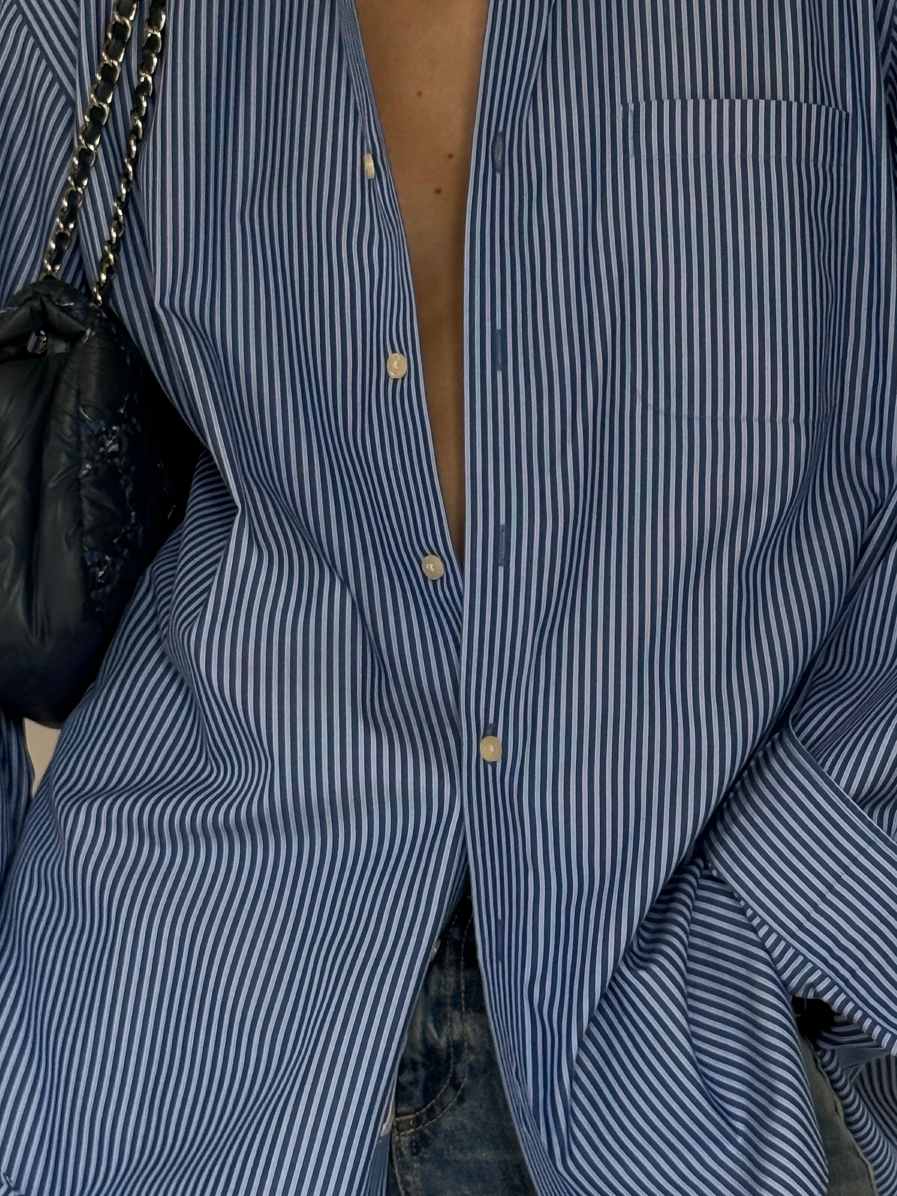 Vintage stripe fabric close-up