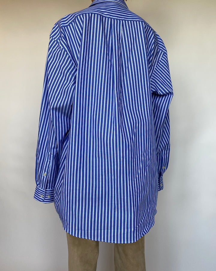 VINTAGE STRIPED BLUE SHIRT 589