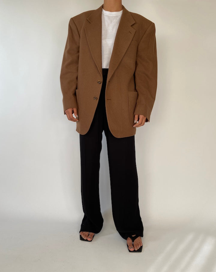 VINTAGE BROWN OSCAR DE LA RENTA BLAZER 2340