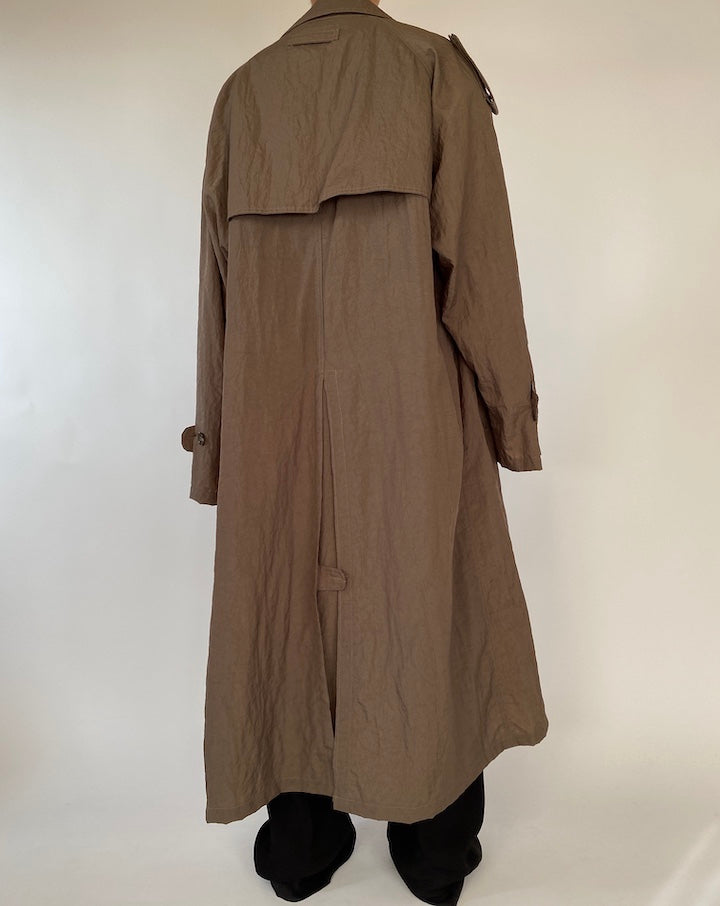 VINTAGE BROWN OVERSIZED LONG COAT 2343