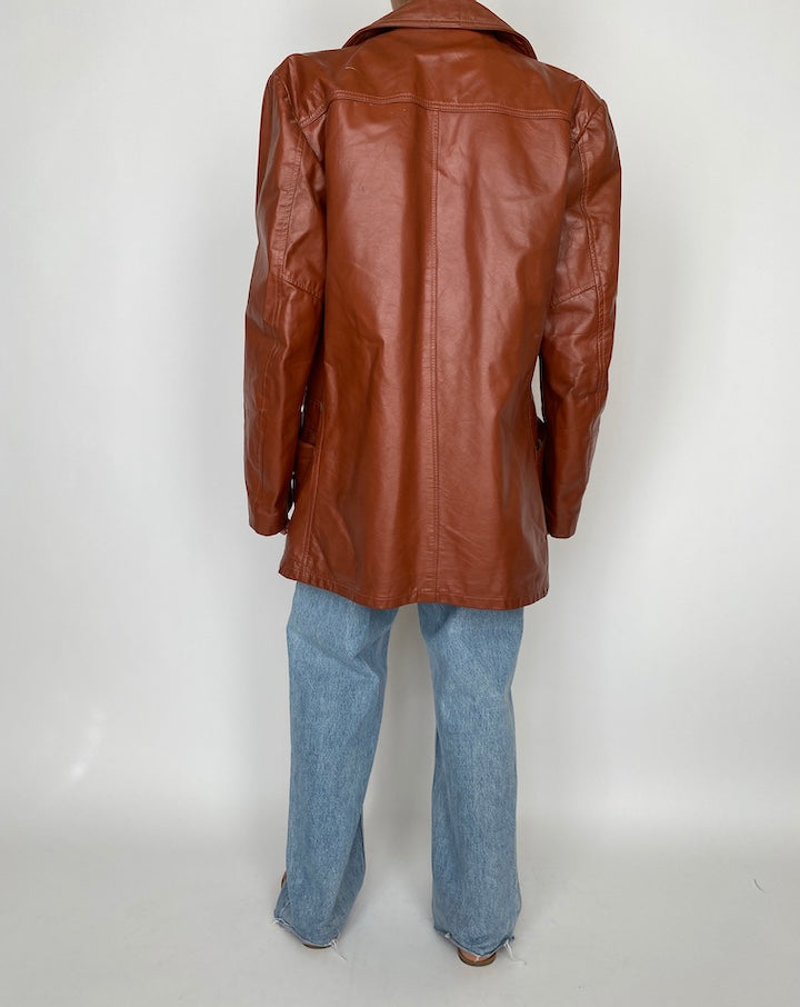 VINTAGE OVERSIZED LEATHER JACKET 2853