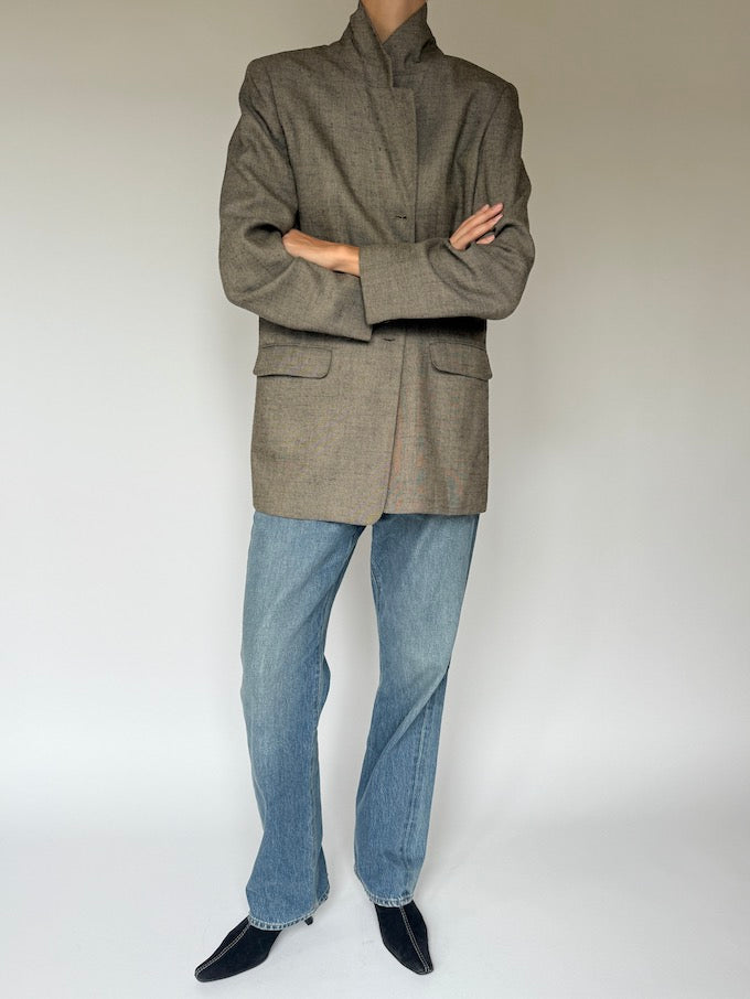 Vintage Single-Breasted Blazer 5872