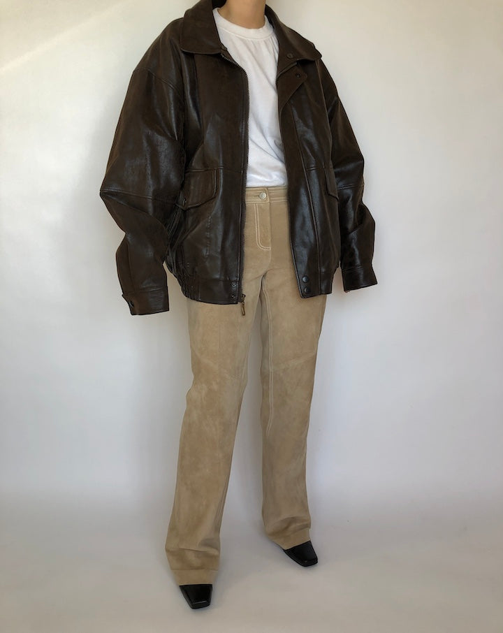 VINTAGE FAUX LEATHER JACKET 358