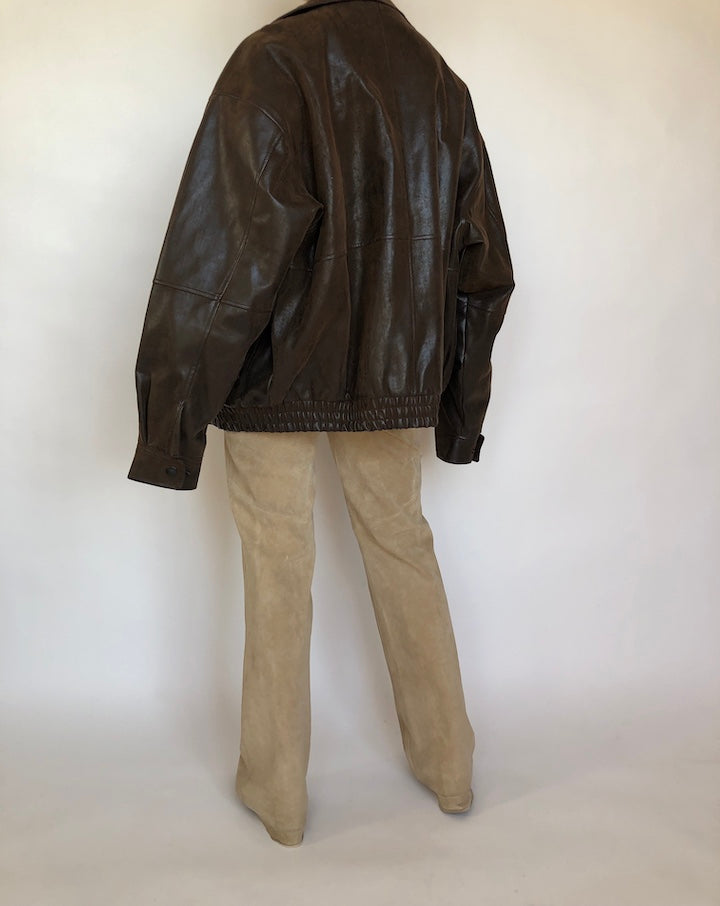 VINTAGE FAUX LEATHER JACKET 358