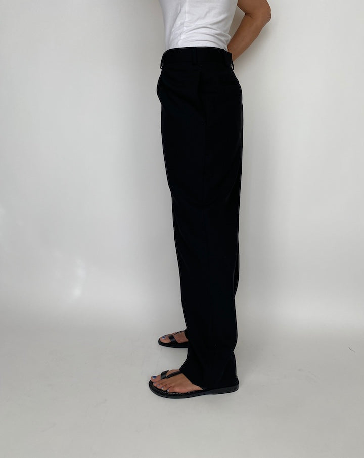 Vintage Long Black Suit Pant 2861