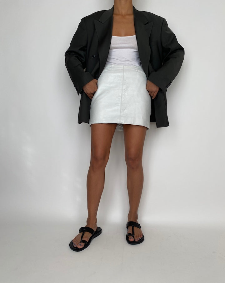 VINTAGE DOUBLE BREASTED GREEN WOOL BLAZER 2863