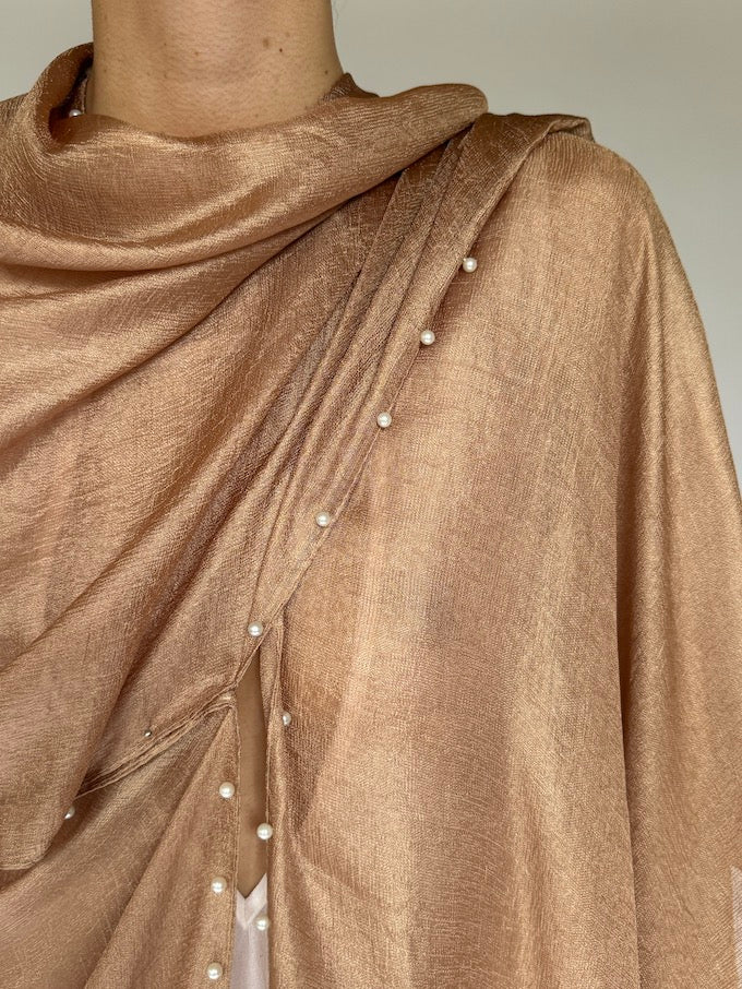 Vintage Silk Kimono-Style Scarf 6045