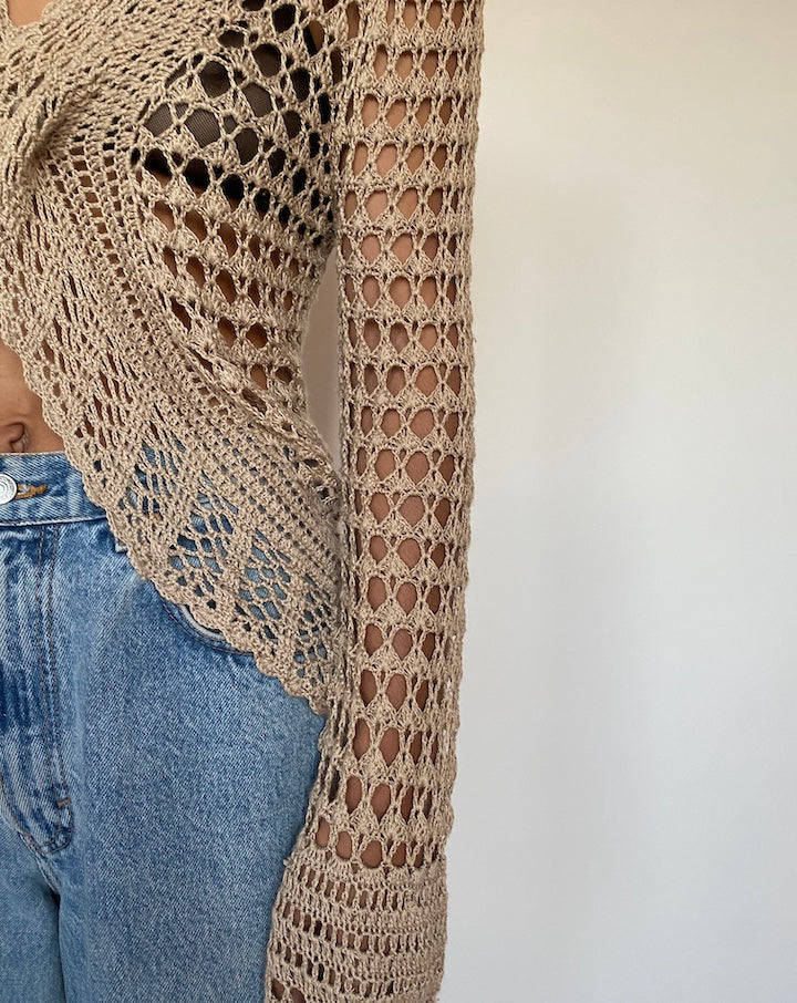 VINTAGE BEIGE CARDIGAN 1533