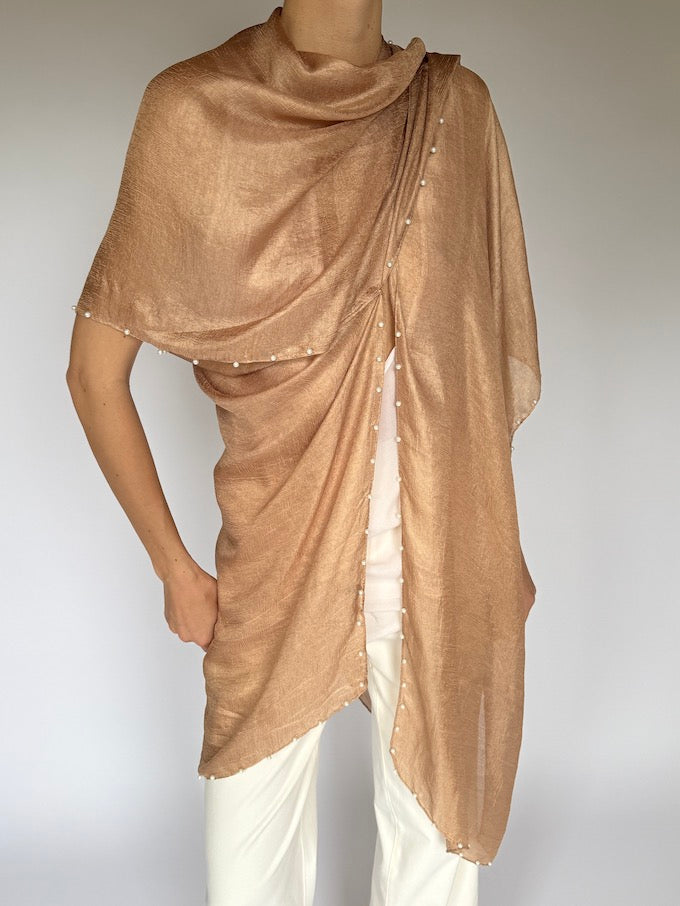 Vintage Silk Kimono-Style Scarf 6045