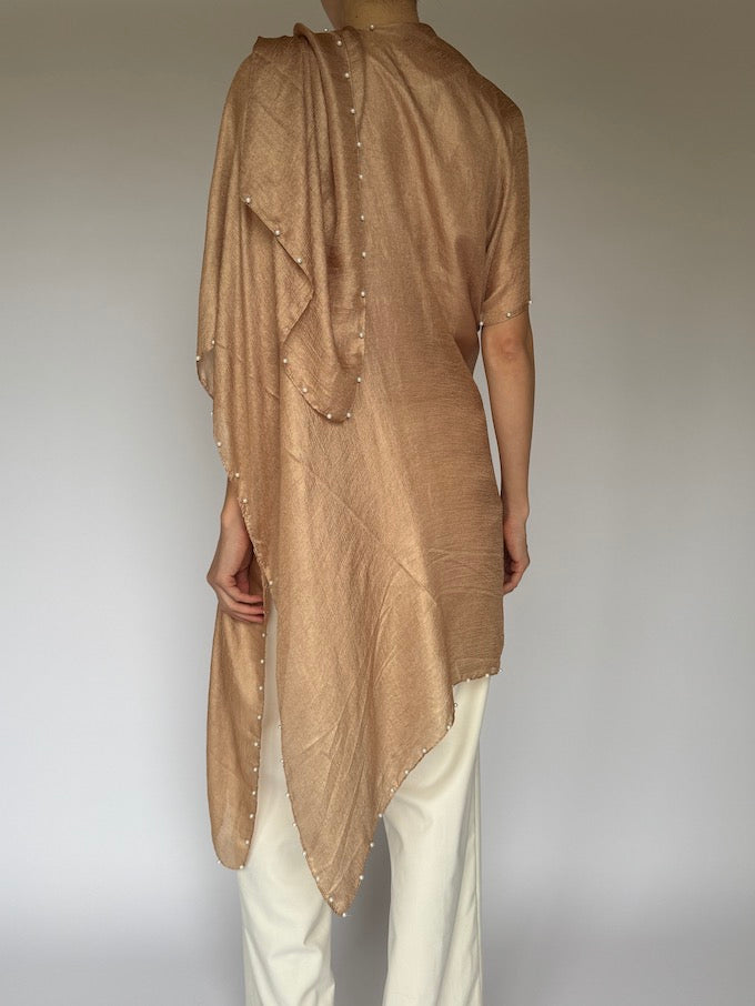 Vintage Silk Kimono-Style Scarf 6045