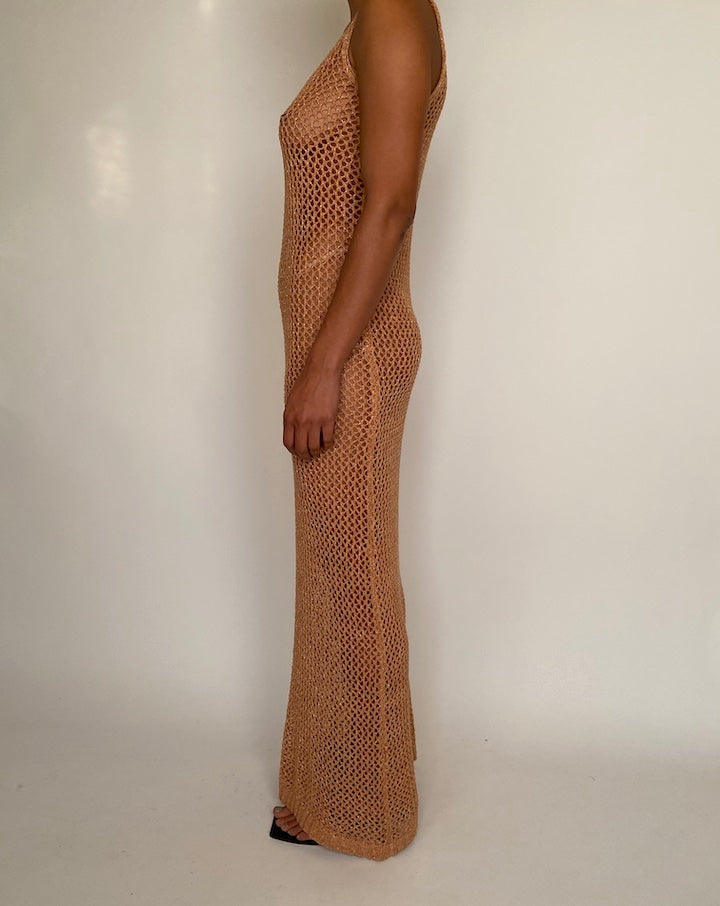 VINTAGE KNITTED LONG DRESS 2372