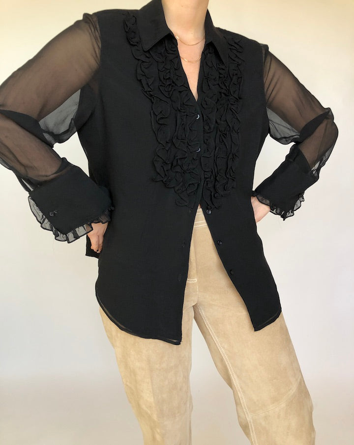 VINTAGE SILK BLOUSE 362