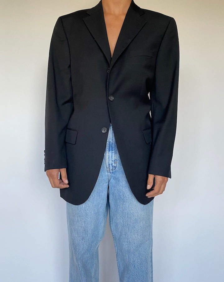 VINTAGE BLACK BLAZER 1538