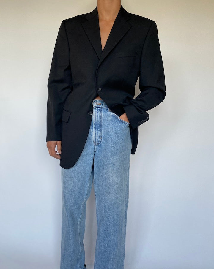 VINTAGE BLACK BLAZER 1538