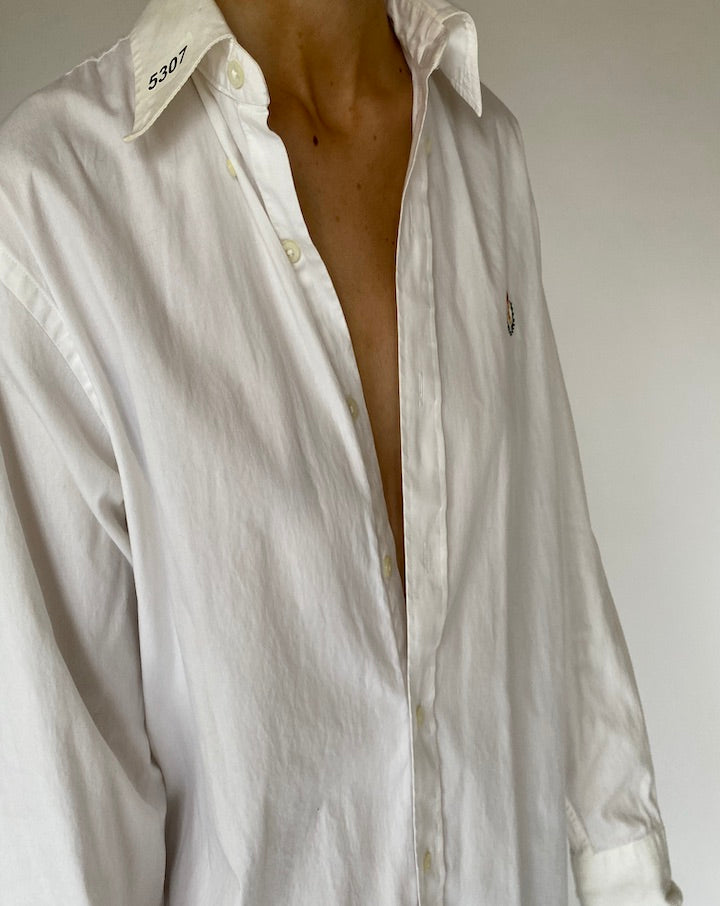 Vintage White Ralph Lauren Shirt 5307