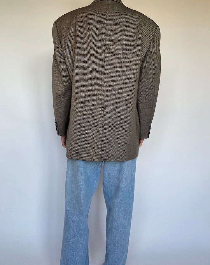 VINTAGE BEIGE BLAZER IN A CASHMERE BLEND 1541