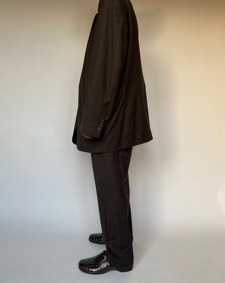 VINTAGE OVERSIZED BROWN SUIT 2380