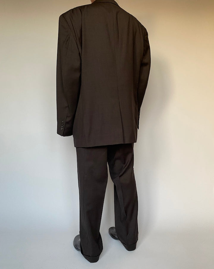 VINTAGE OVERSIZED BROWN SUIT 2380